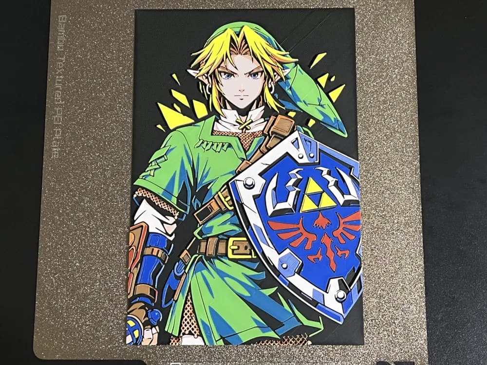 Link in Focus Zelda Hueforge by FantasyZ HueForge model: Link in Focus Zelda Hueforge by FantasyZ