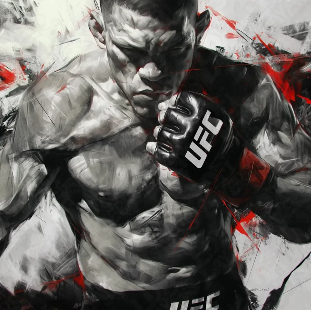 Nate Diaz Hueforge by LoFi Layers HueForge model: Nate Diaz Hueforge by LoFi Layers