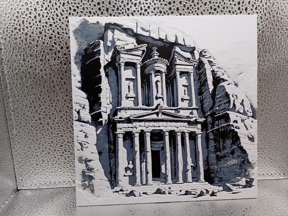 Petra – The Treasury Hueforge by Borishotch Industries HueForge model: Petra – The Treasury Hueforge by Borishotch Industries