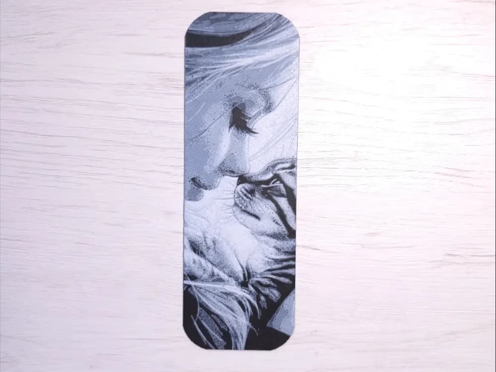Loved Cat Bookmark by Atrus Design HueForge model: Loved Cat Bookmark by Atrus Design