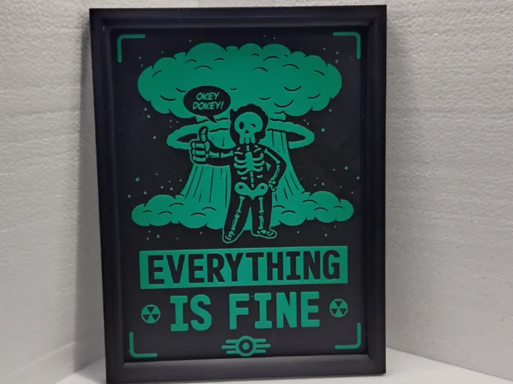 Fallout Everything is Fine by Asgar3D HueForge model: Fallout Everything is Fine by Asgar3D