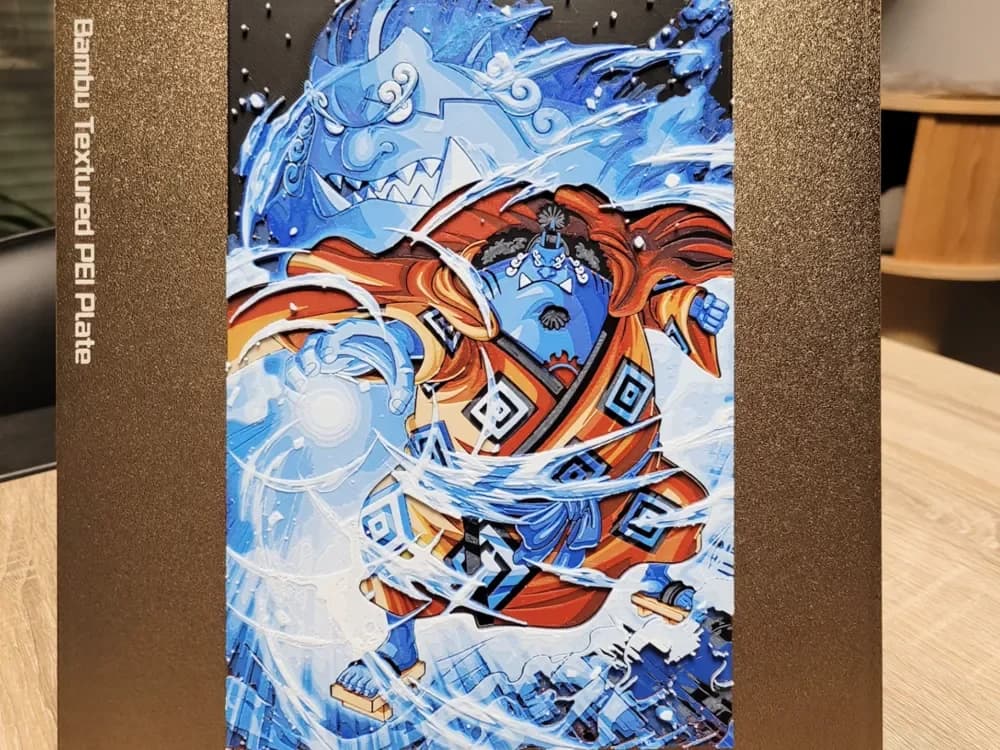 Jinbe - One Piece - Hueforge 157x235 by Vincent111 HueForge model: Jinbe - One Piece - Hueforge 157x235 by Vincent111