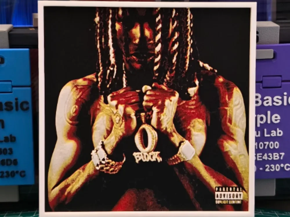 King Von "Welcome to O'Block" Album - Hueforge Art by Lumpy3D HueForge model: King Von "Welcome to O'Block" Album - Hueforge Art by Lumpy3D