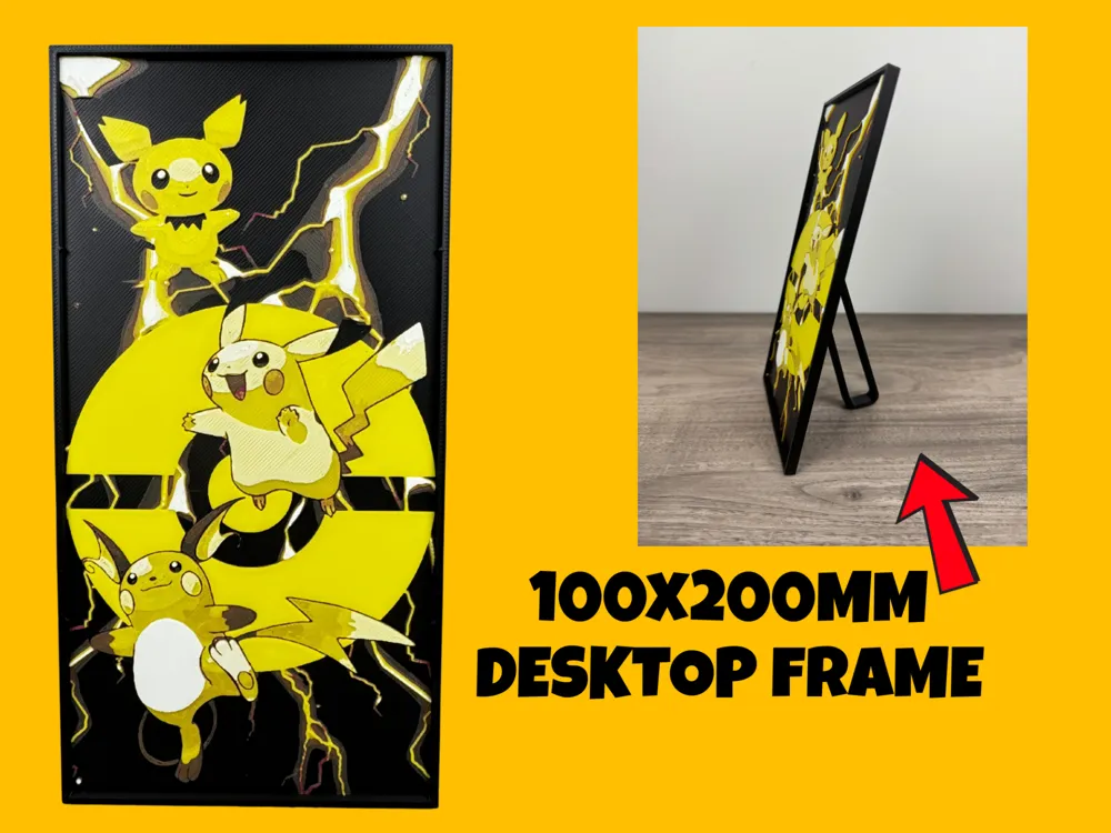 HueForge model: Pichu & Pikachu & Raichu by Canadian Gamer