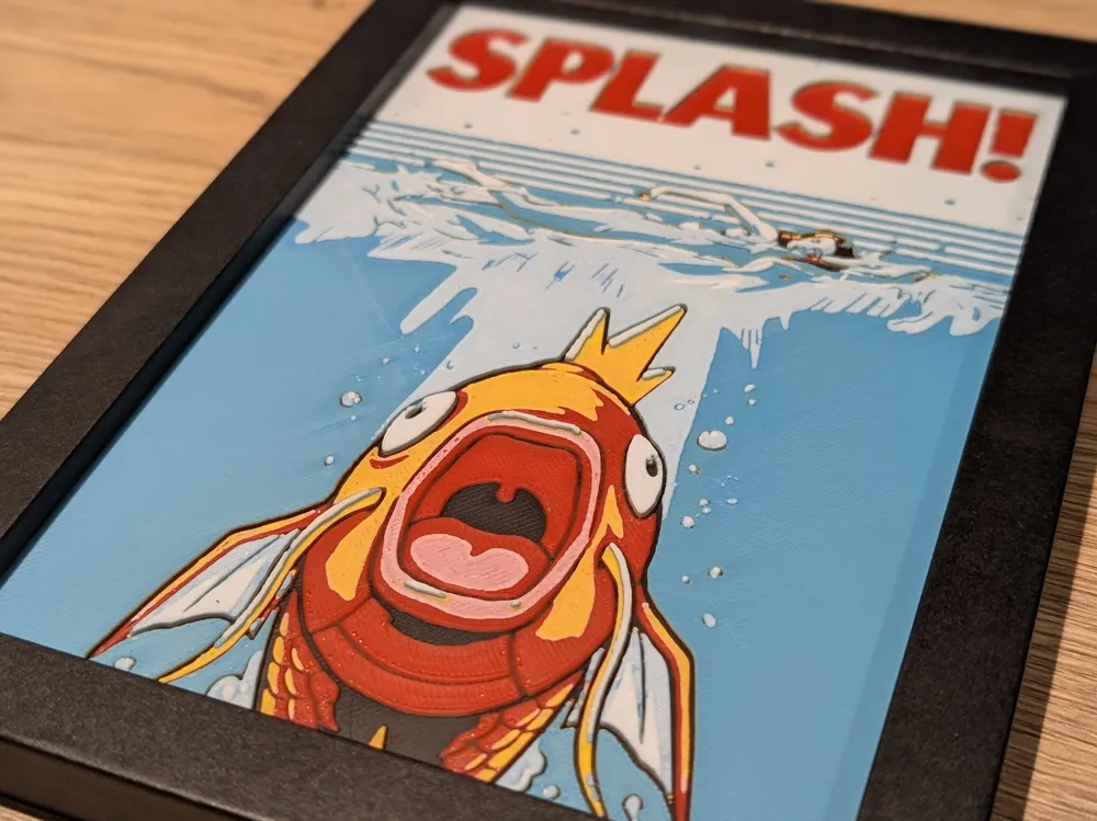 Magikarp Hueforge 5x7 by Nextopia HueForge model: Magikarp Hueforge 5x7 by Nextopia