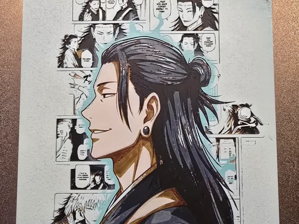 Jujutsu Kaisen - Suguru Geto by 3D-Mentiel HueForge model: Jujutsu Kaisen - Suguru Geto by 3D-Mentiel