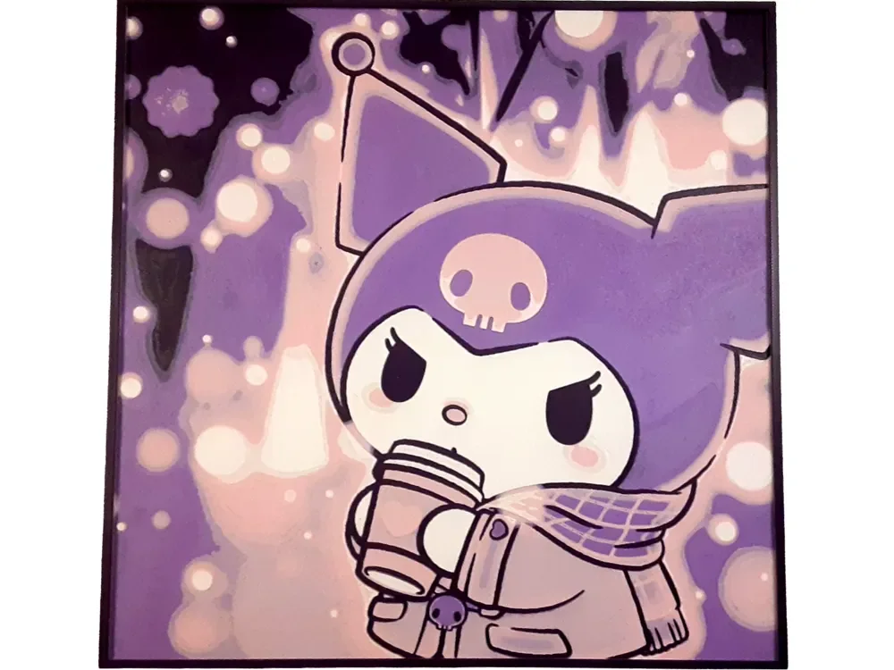 Kuromi Winter Hueforge Kawaii Sanrio Purple Cute by Elsie Moonshadow HueForge model: Kuromi Winter Hueforge Kawaii Sanrio Purple Cute by Elsie Moonshadow