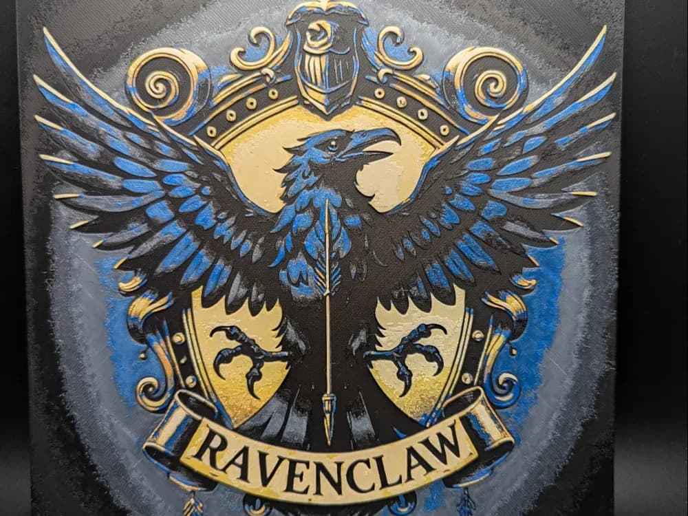 Ravenclaw Hueforge by the_bearded_jedi HueForge model: Ravenclaw Hueforge by the_bearded_jedi