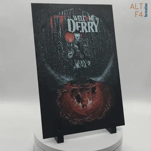 It welcome to derry poster - hueforge by Altf4-Formation HueForge model: It welcome to derry poster - hueforge by Altf4-Formation