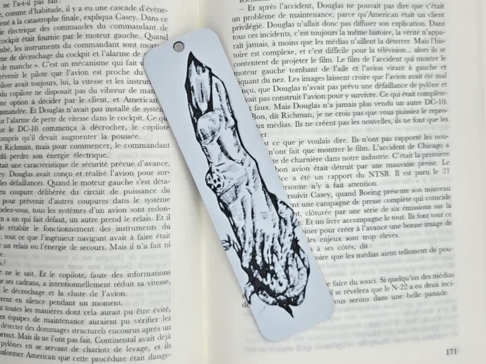 Bookmark Sukuna's Finger by Kactus Fpv HueForge model: Bookmark Sukuna's Finger by Kactus Fpv