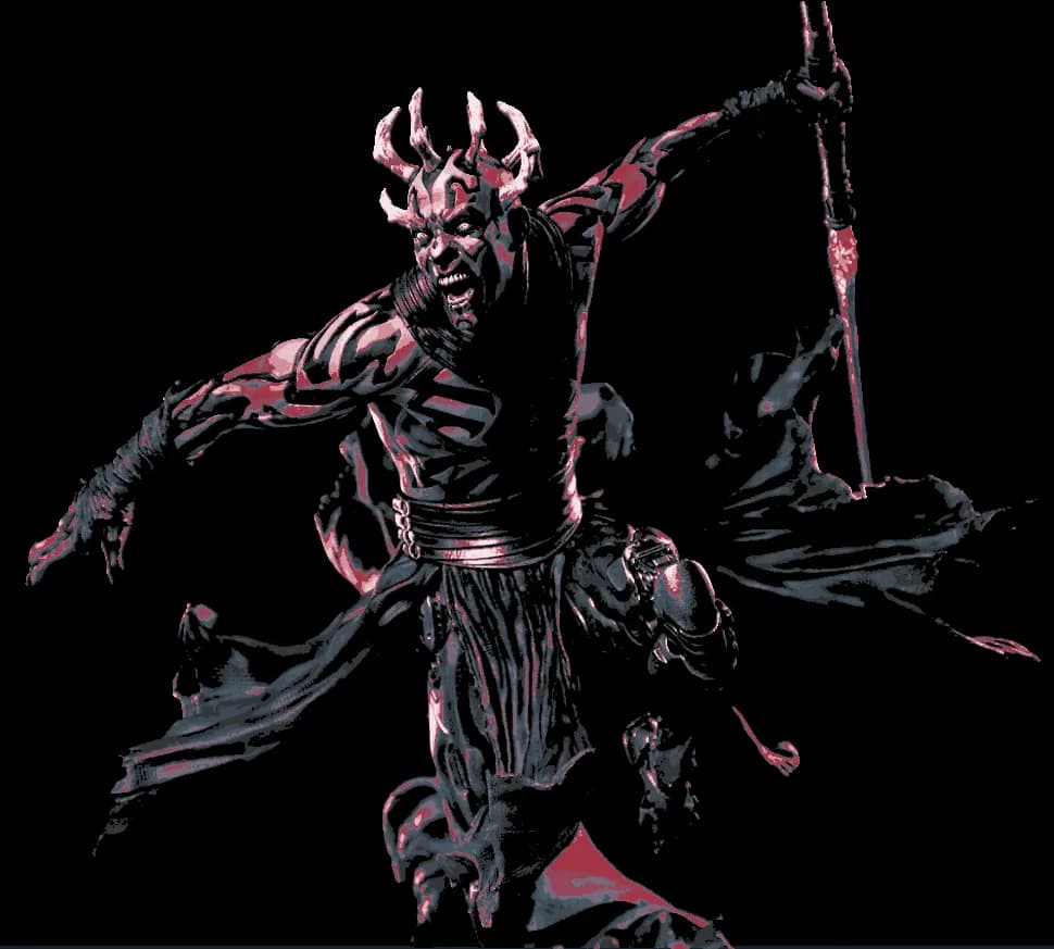 HueForge model: Hueforge - Star Wars - Darth Maul Mythos by Cloudy Nostalgia