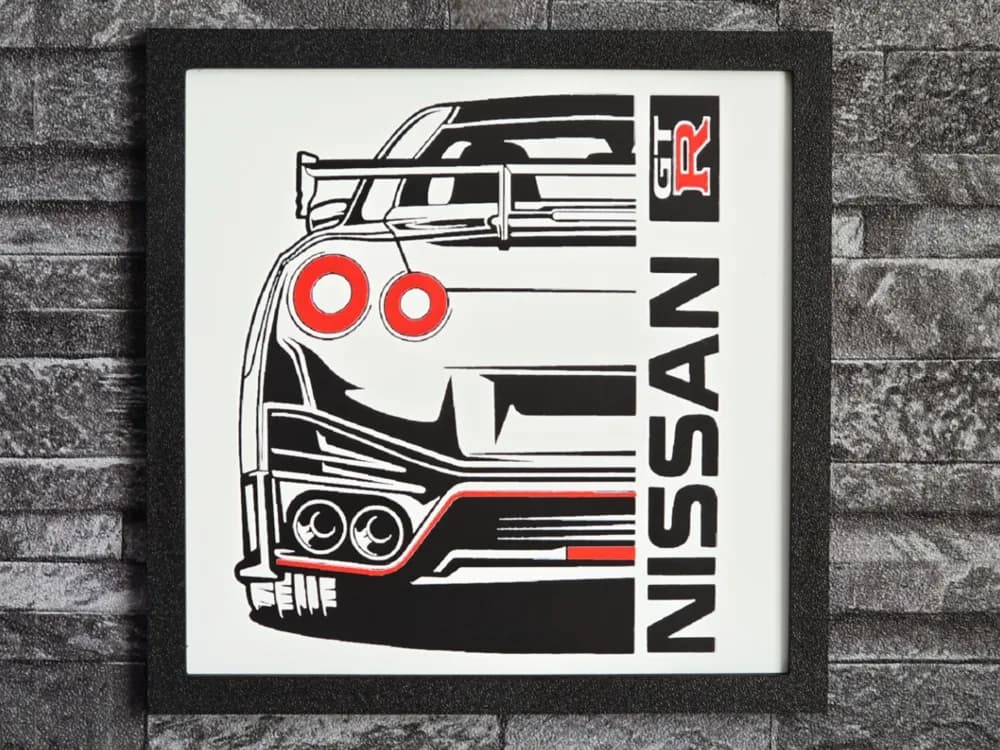 Hueforge NISSAN GT-R by StefBull85 HueForge model: Hueforge NISSAN GT-R by StefBull85