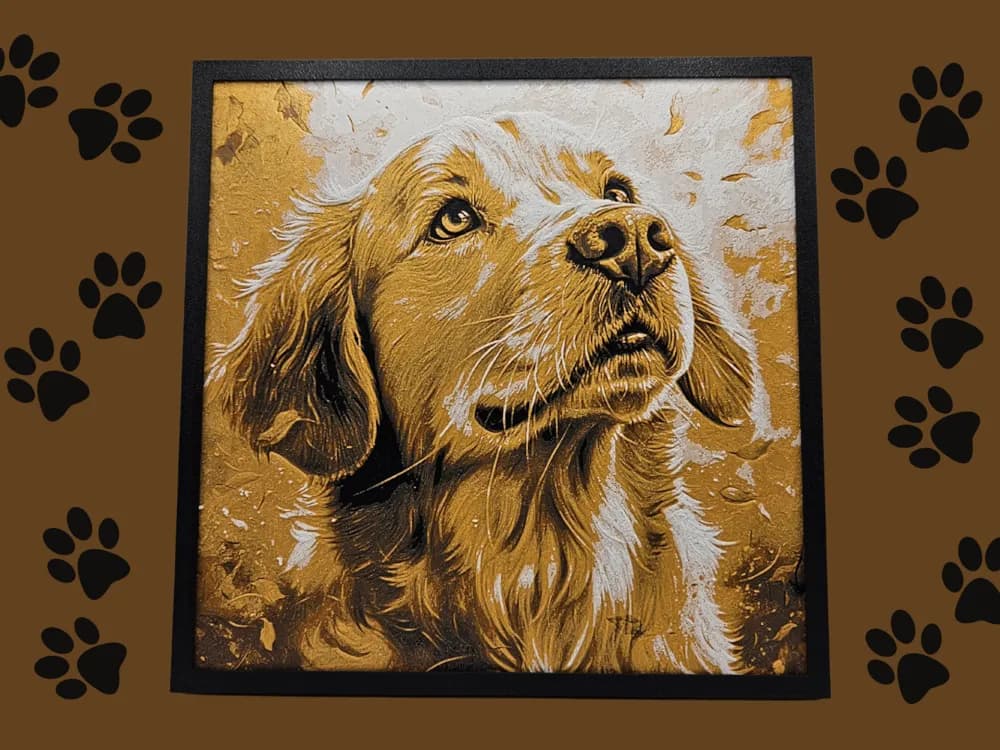 HueForge model: Golden Retriever Hueforge by Canadian Gamer