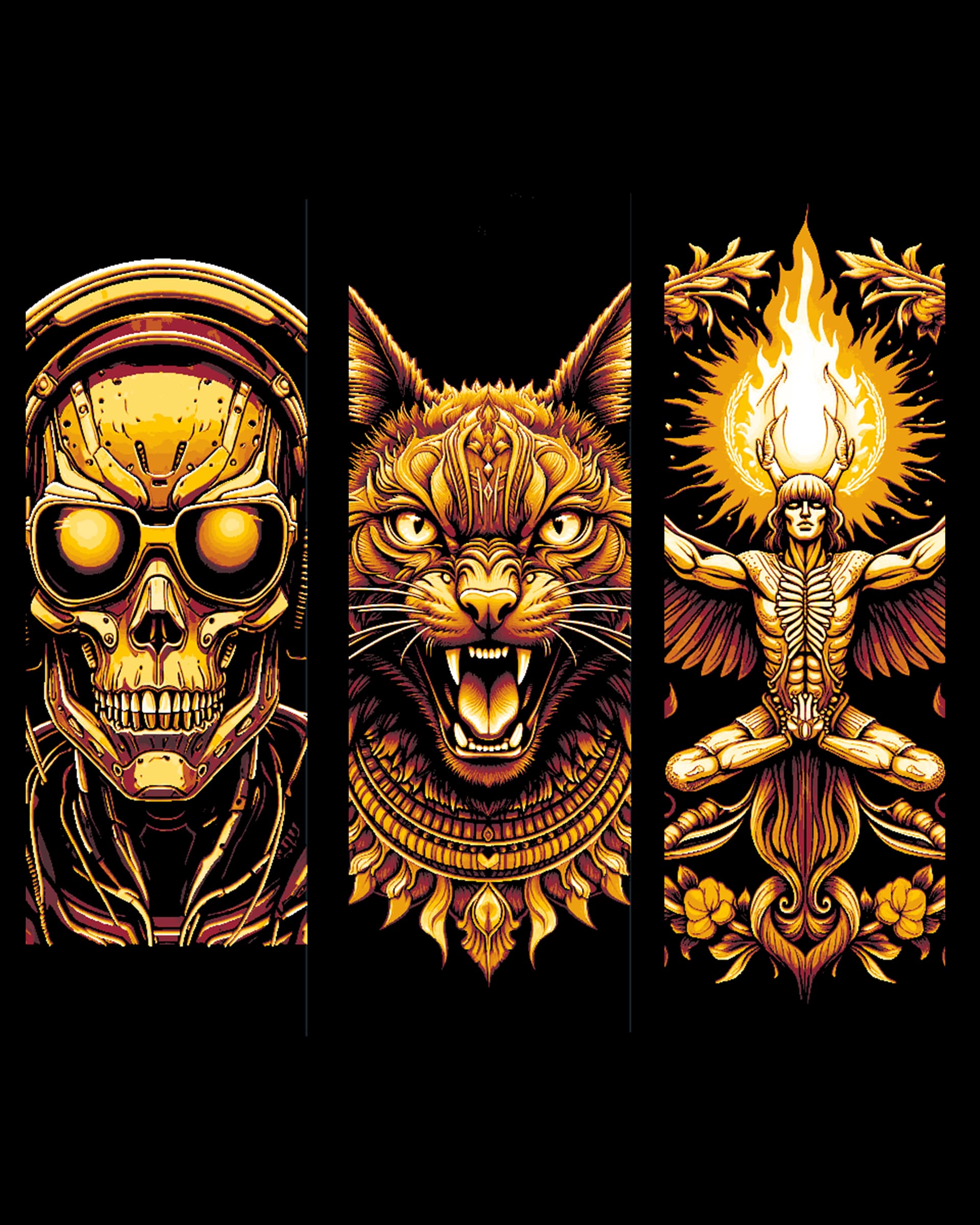 Sometimes a T-shirt design is just too cool to not share - Set of bookmarks by BooneCo3d HueForge model: Sometimes a T-shirt design is just too cool to not share - Set of bookmarks by BooneCo3d