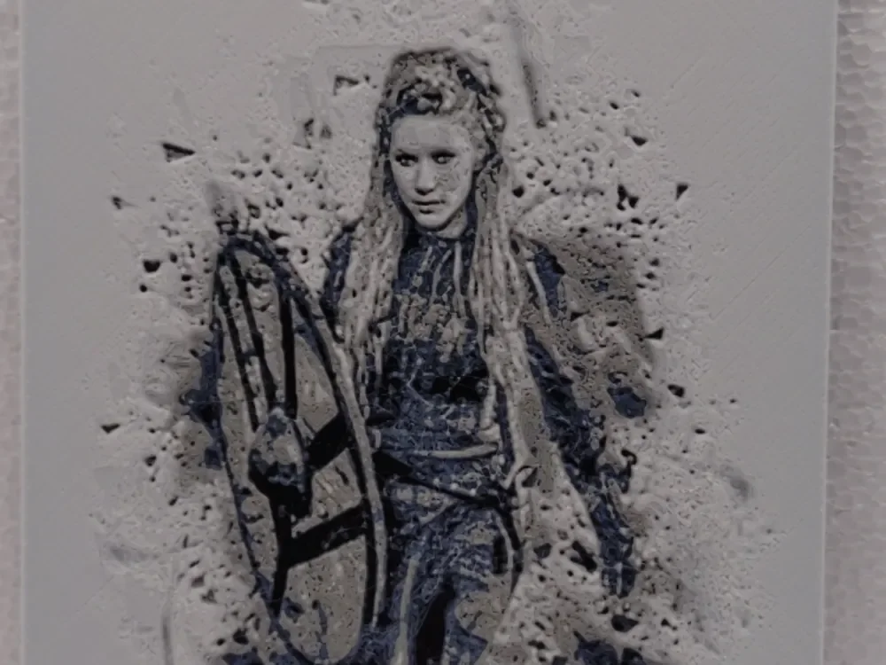 Vikings Lagertha by Asgar3D HueForge model: Vikings Lagertha by Asgar3D