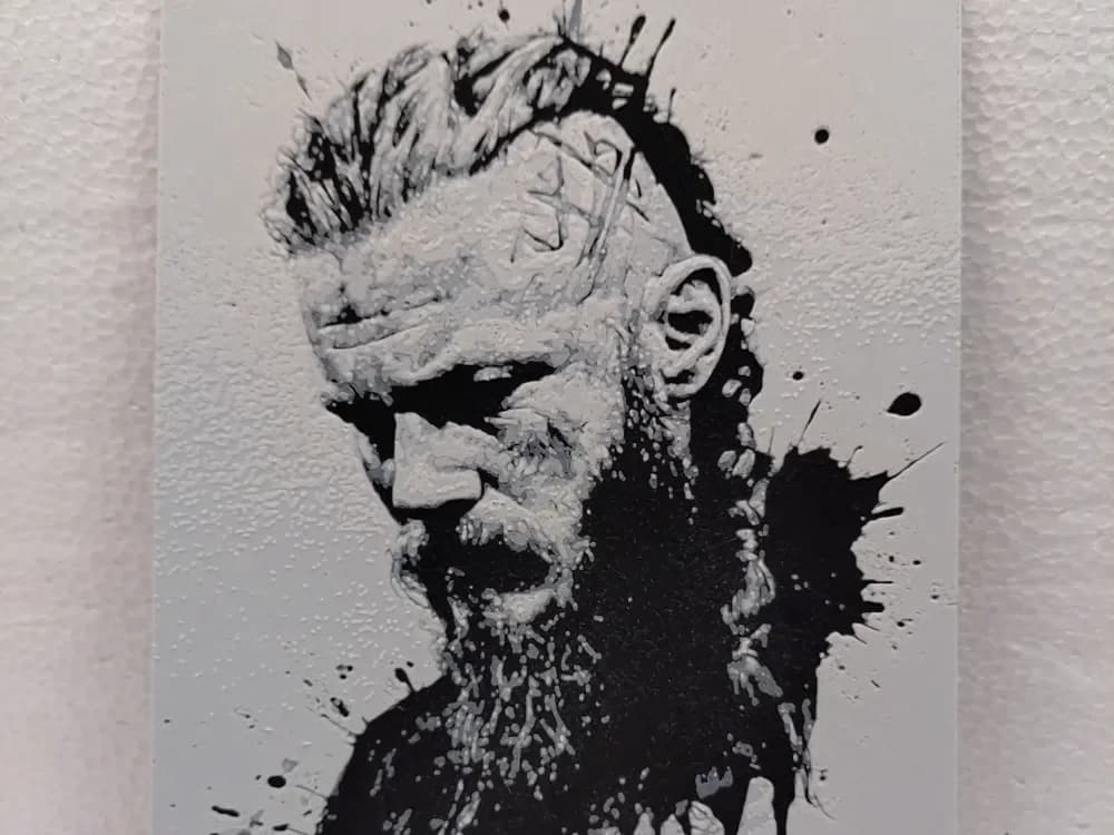 Vikings Ragnar by Asgar3D HueForge model: Vikings Ragnar by Asgar3D