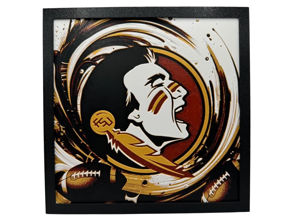 Florida State Seminoles - NCAA Hueforge by Canadian Gamer HueForge model: Florida State Seminoles - NCAA Hueforge by Canadian Gamer