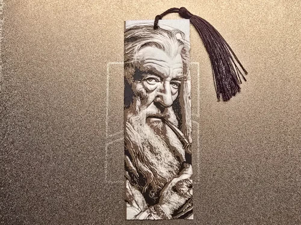 Bookmark - Gandalf by 3D-Mentiel HueForge model: Bookmark - Gandalf by 3D-Mentiel