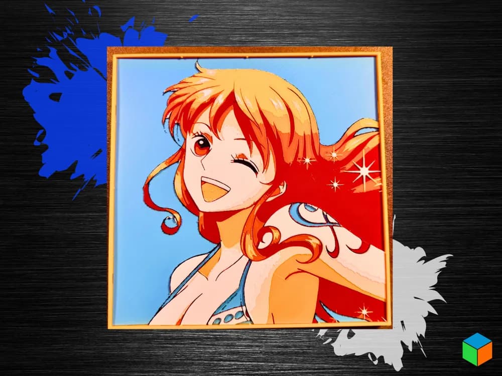 Nami — Wink & Whirlwind (One Piece HueForge) Nami — Wink & Whirlwind (One Piece HueForge)