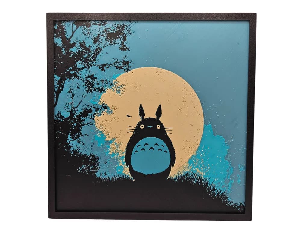 HueForge model: Totoro Night by BusyKikiBee
