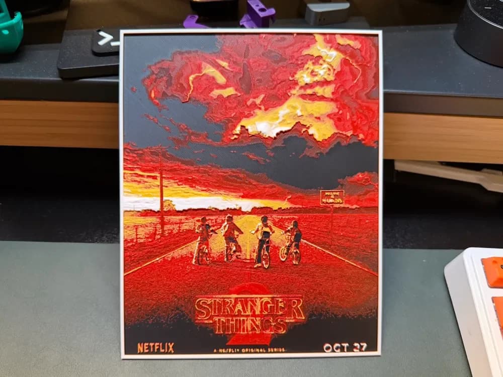 Stranger Things Season 2 HueForge by liv_3d HueForge model: Stranger Things Season 2 HueForge by liv_3d