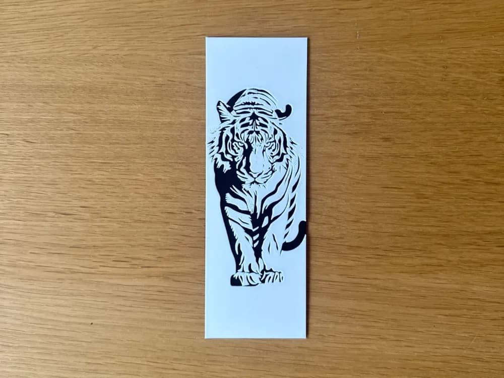 Tiger Bookmark Tiger Bookmark