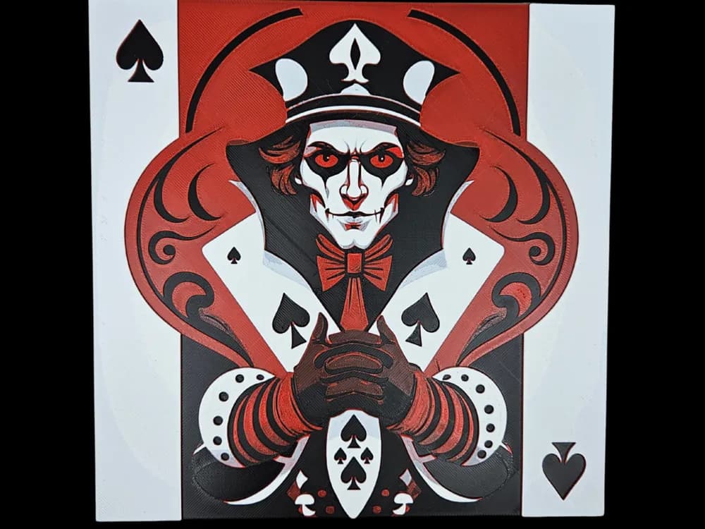 HueForge model: Card Faces: Jack of Spades by BusyKikiBee