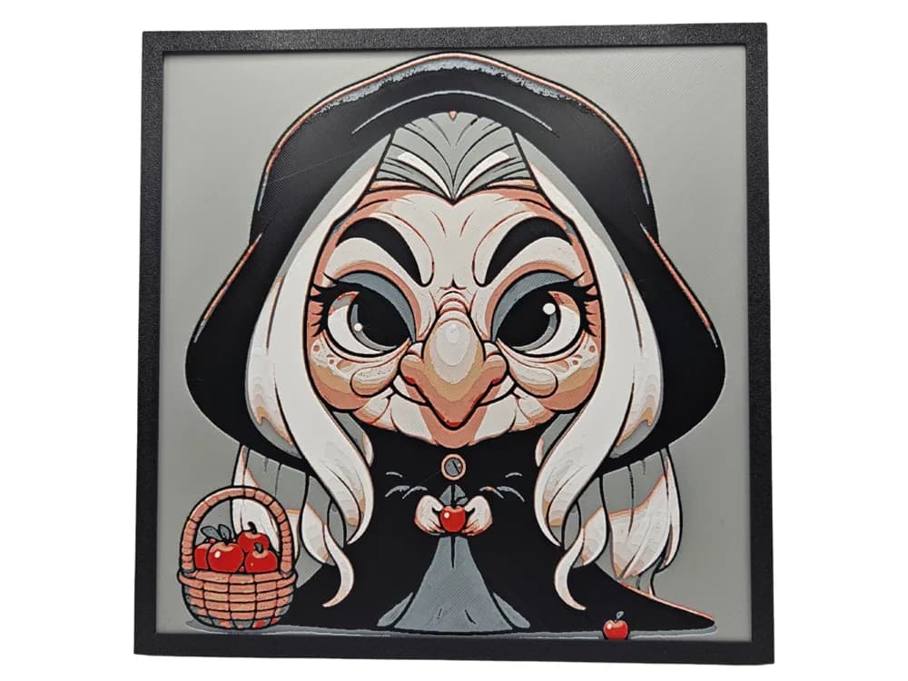 The Old Witch from Snow White - Chibi Edition by BusyKikiBee HueForge model: The Old Witch from Snow White - Chibi Edition by BusyKikiBee