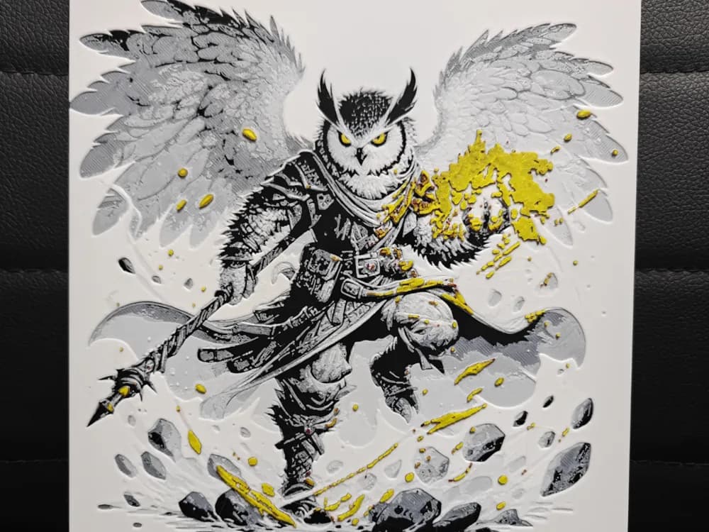 HueForge model: Owlin D&D by TheHueforgeLady