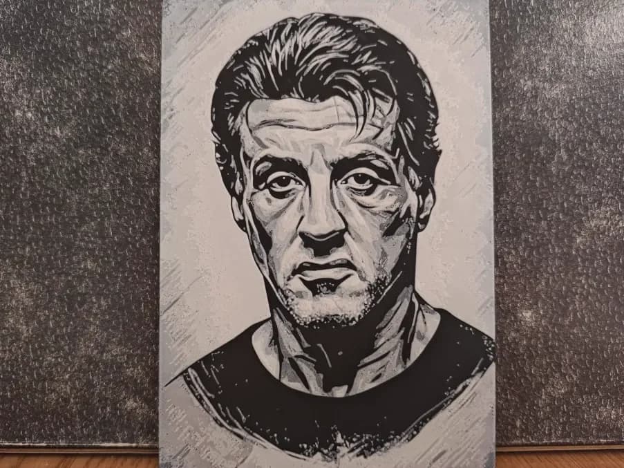 Hueforge Sylvester Stallone Hueforge Sylvester Stallone