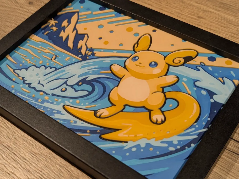 Alolan Raichu 7x5 Hueforge Alolan Raichu 7x5 Hueforge