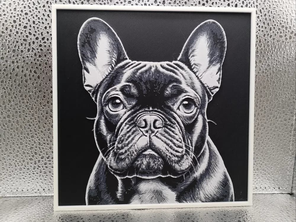 French Bulldog – Hueforge by Borishotch Industries HueForge model: French Bulldog – Hueforge by Borishotch Industries