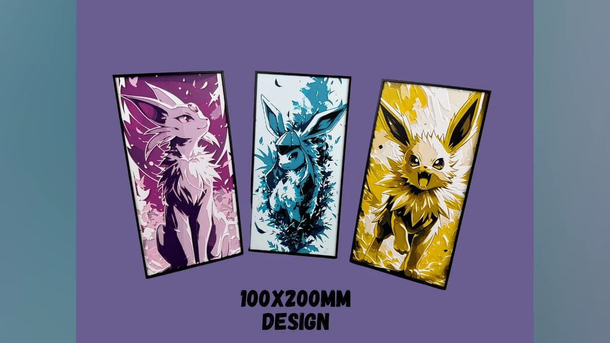Espeon - Glaceon - Jolteon - Pokemon Hueforges - Espeon by Canadian Gamer HueForge model: Espeon - Glaceon - Jolteon - Pokemon Hueforges - Espeon by Canadian Gamer