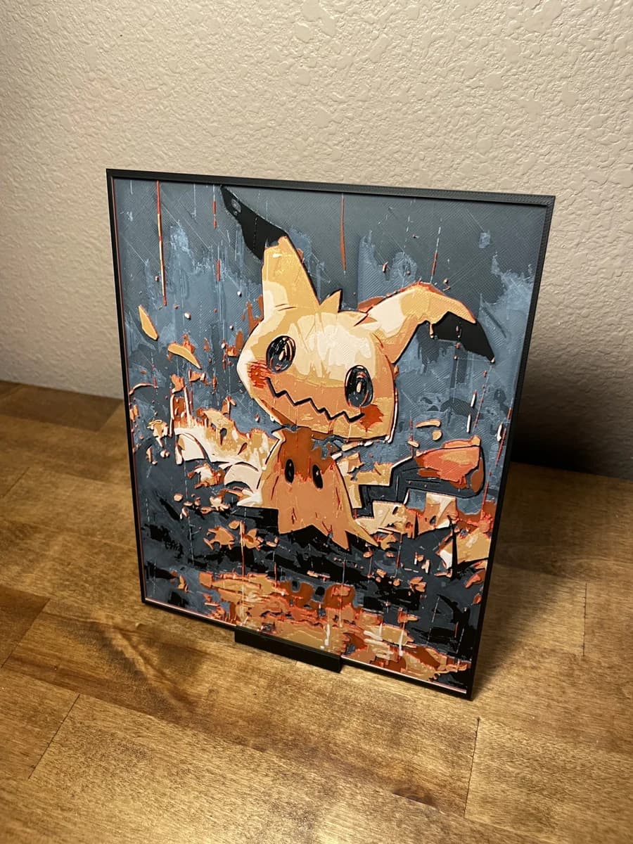 Mimikyu by Cloudy Nostalgia HueForge model: Mimikyu by Cloudy Nostalgia