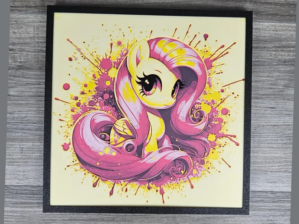 My Little Pony Fluttershy by BusyKikiBee HueForge model: My Little Pony Fluttershy by BusyKikiBee