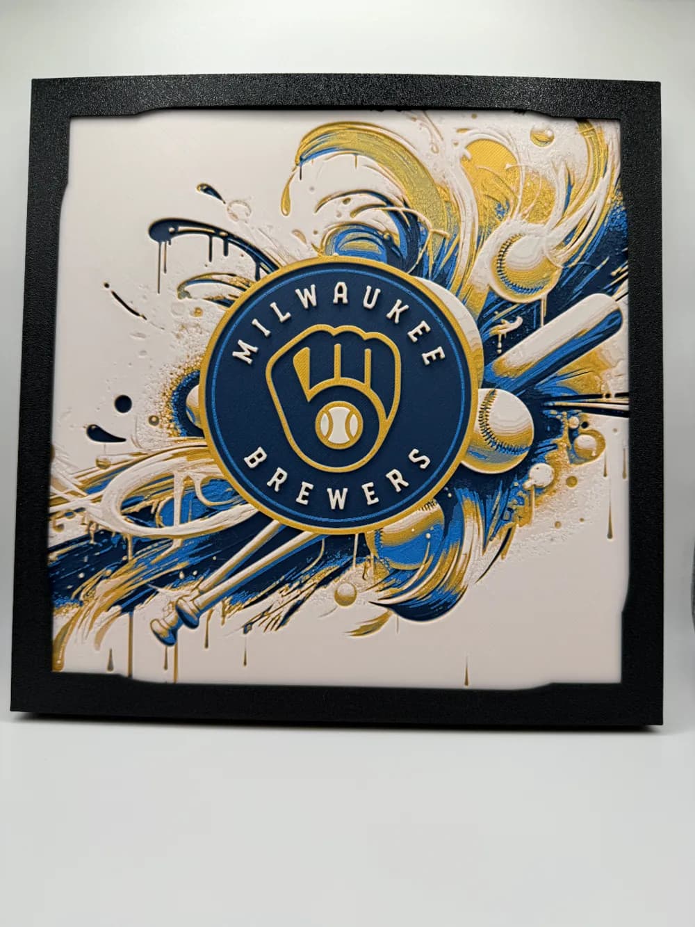 Milwaukee Brewers - MLB Hueforge by Canadian Gamer HueForge model: Milwaukee Brewers - MLB Hueforge by Canadian Gamer