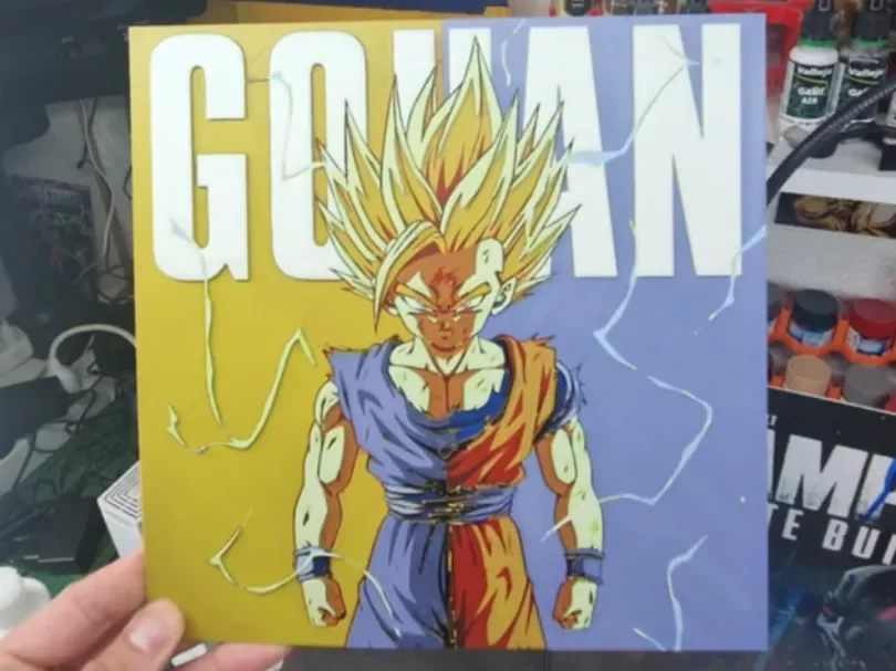 Gohan Hueforge - Dragon Ball Z by Dakiren HueForge model: Gohan Hueforge - Dragon Ball Z by Dakiren