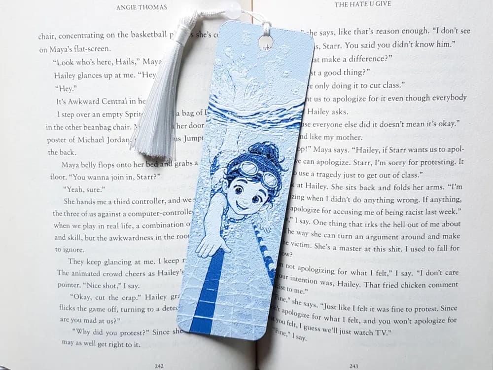 Bookmark, Girl Swimmer Bookmark, Girl Swimmer