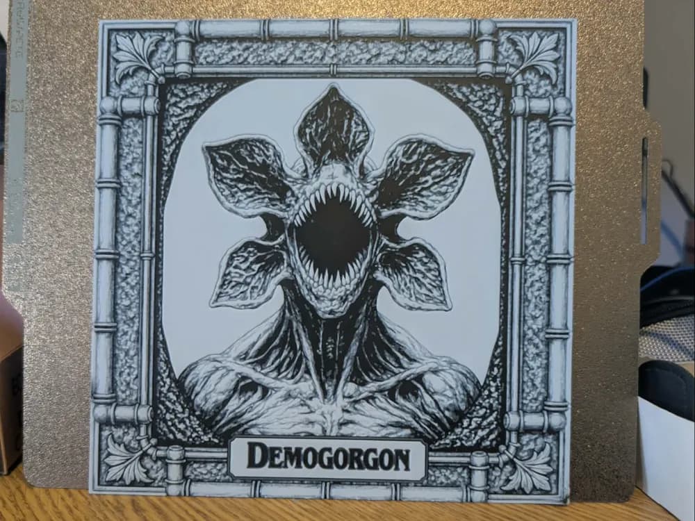 Demogorgon - stranger things - hueforge - 2 colour by 3dGlow HueForge model: Demogorgon - stranger things - hueforge - 2 colour by 3dGlow