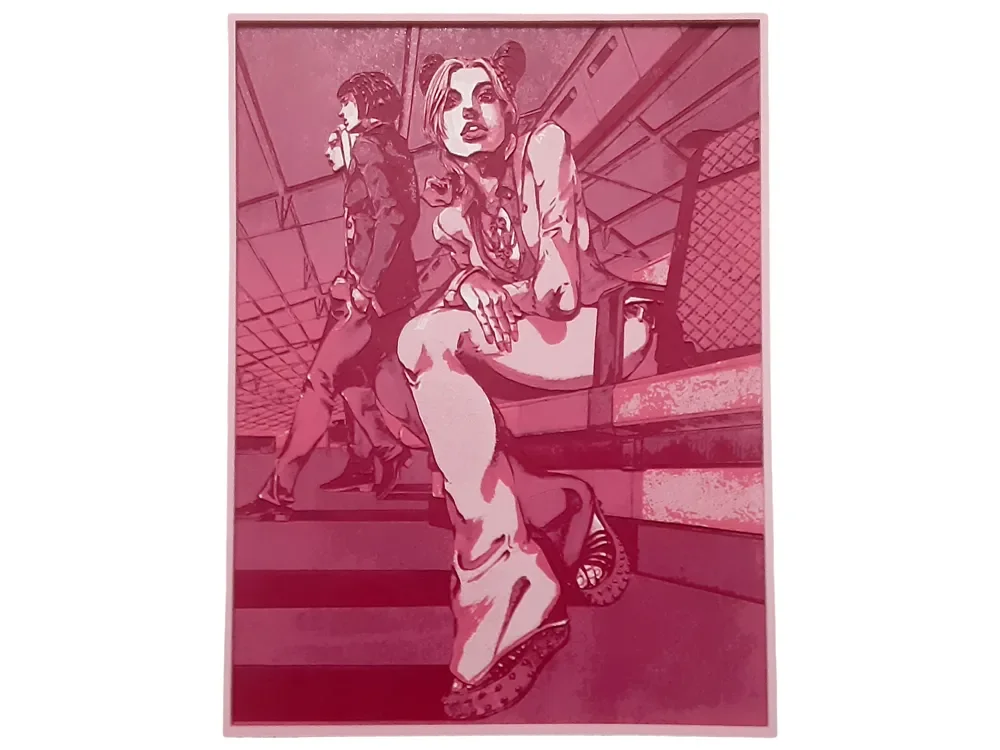 HueForge model: Jolyne Cujoh Hueforge Jojo JJBA Gucci Anime Manga by Elsie Moonshadow