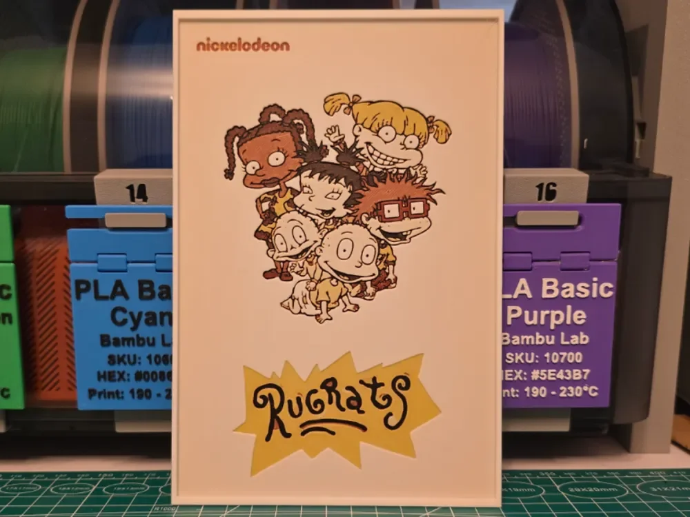 Rugrats Poster - Hueforge Art by Lumpy3D HueForge model: Rugrats Poster - Hueforge Art by Lumpy3D