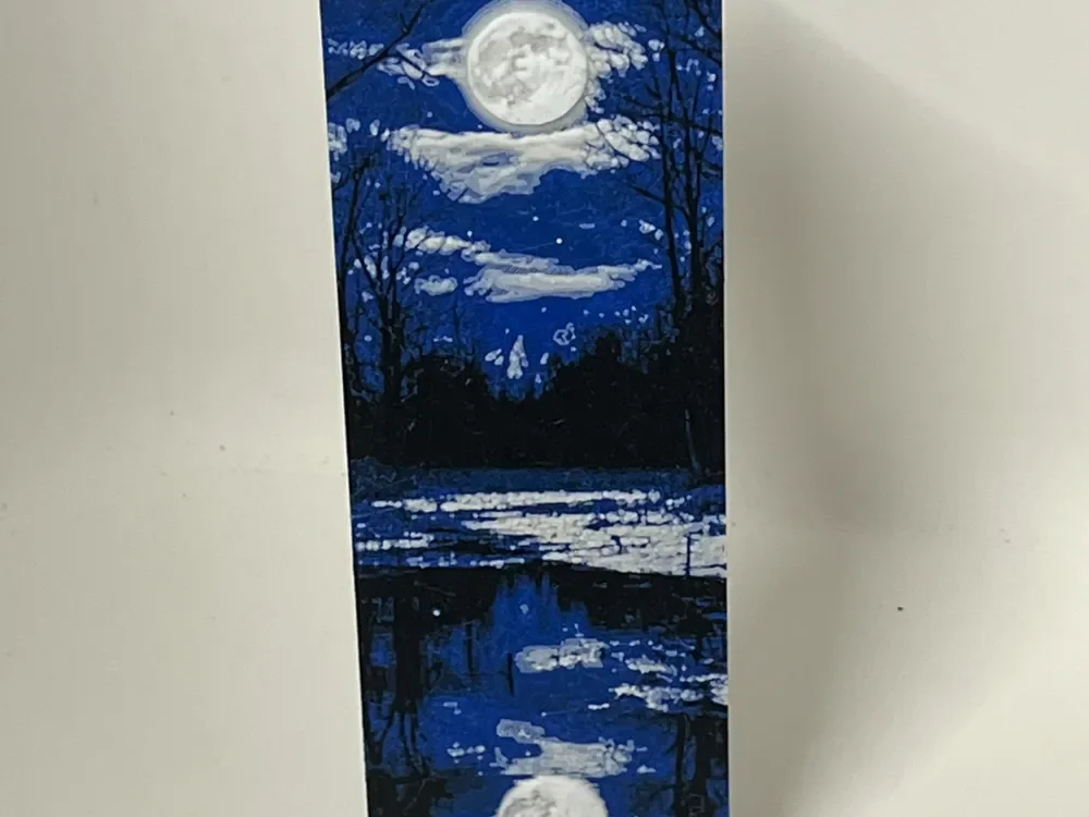 Moon Bookmark by Morganja HueForge model: Moon Bookmark by Morganja