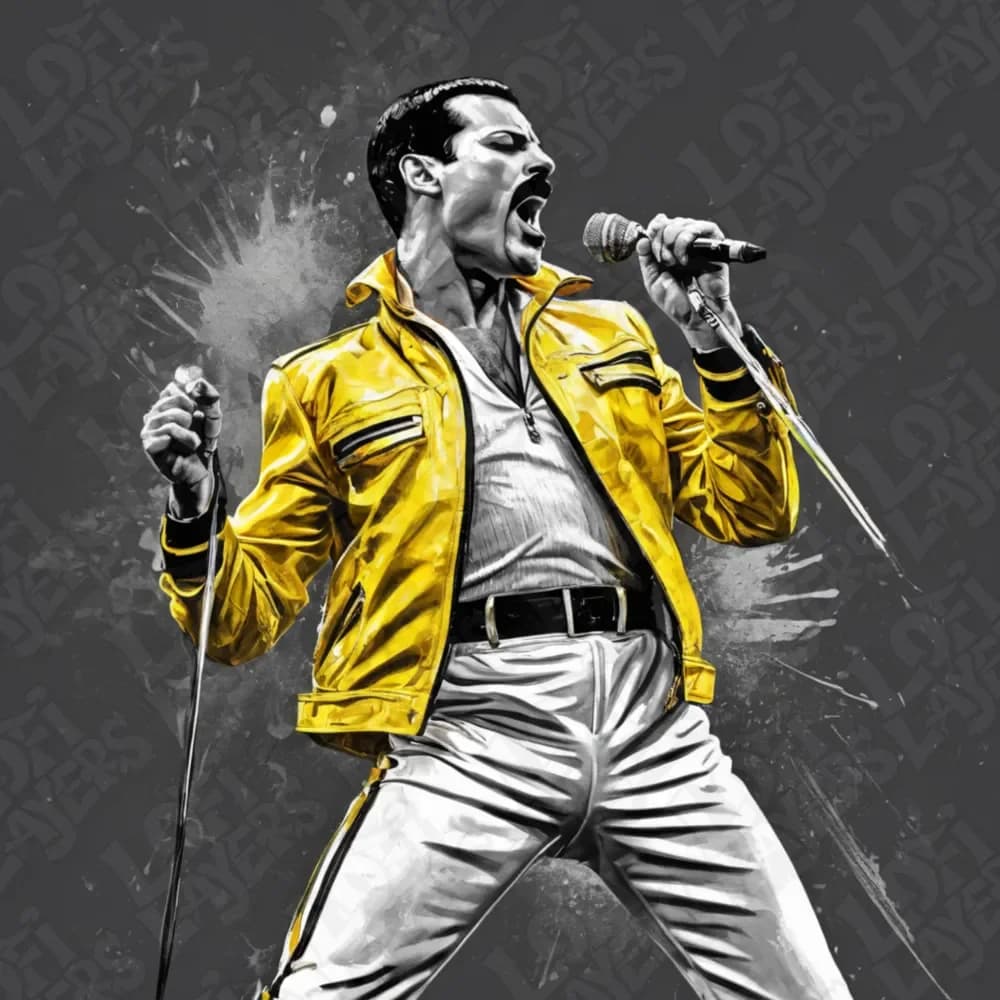 Freddie Mercury Hueforge by LoFi Layers HueForge model: Freddie Mercury Hueforge by LoFi Layers