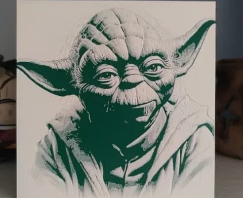 Hueforge Yoda by Litolunar HueForge model: Hueforge Yoda by Litolunar