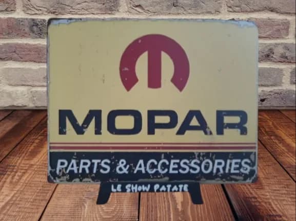 Plaque vintage Mopar Hueforge by leshowpatate HueForge model: Plaque vintage Mopar Hueforge by leshowpatate