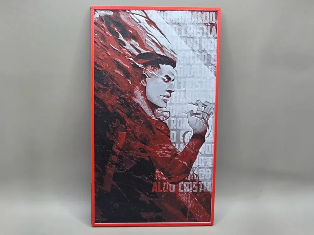 Ronaldo - Blue Lock Style - HueForge by keko HueForge model: Ronaldo - Blue Lock Style - HueForge by keko