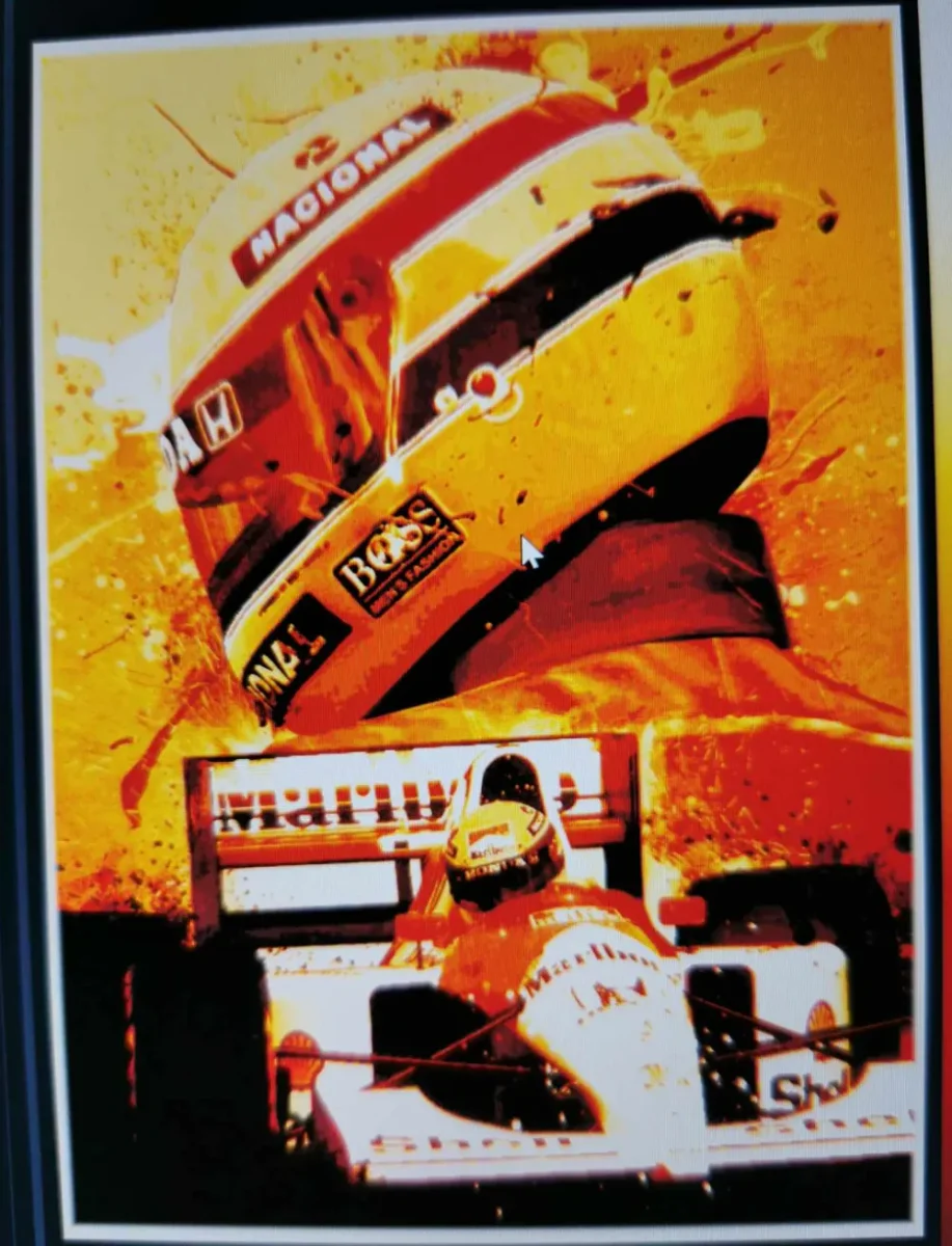 Senna the Legend II - 30 years anniversary by Cré'Art 3D HueForge model: Senna the Legend II - 30 years anniversary by Cré'Art 3D
