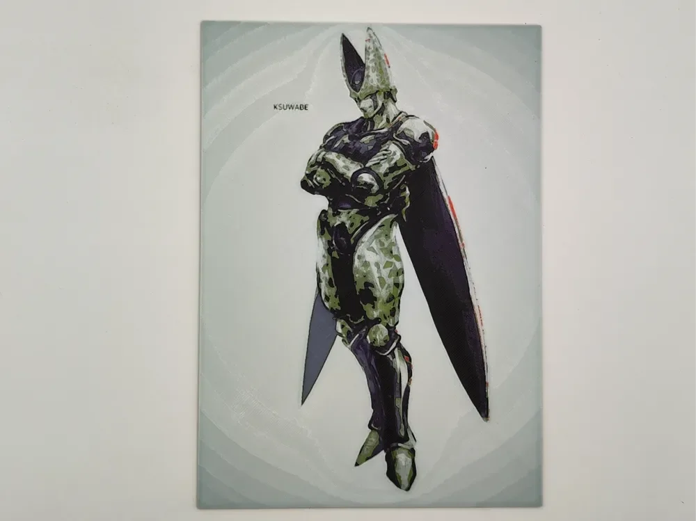 Cell from Dragon ball - hueforge by Altf4-Formation HueForge model: Cell from Dragon ball - hueforge by Altf4-Formation