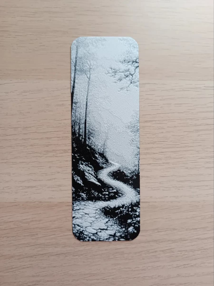 Road in the Fog 2 Bookmark by Atrus Design HueForge model: Road in the Fog 2 Bookmark by Atrus Design