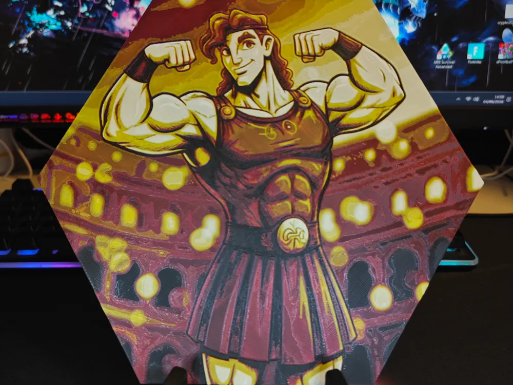 Hueforge Hercules | Disney Honeycomb Mode Hueforge Hercules | Disney Honeycomb Mode